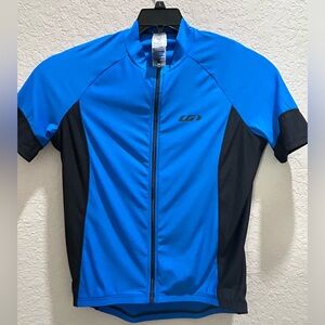 LOUIS GARNEAU Royal Blue Cycling Jersey Bike Shirt Full Zip Women’s-Large